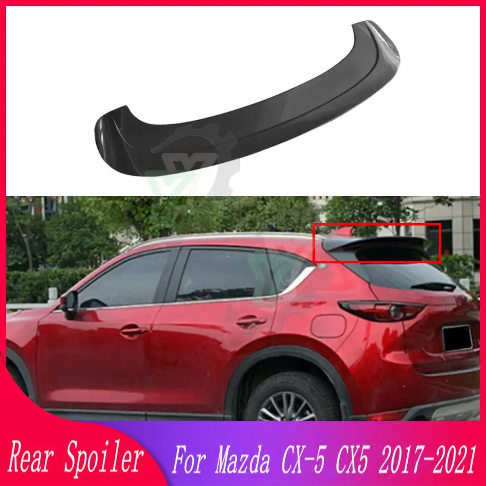 

ABS Plastic Rear Roof Spoiler Trunk Wing Lip Boot Cover For Mazda CX-5 CX5 2017 2018 2019 2020 2021 Car Accessories