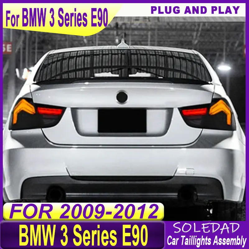 Car RGB taillights For BMW 3 Series E90 2009 2010 2011 2012 Rear Dynamic Turn Signal Start-up Animation Car Lamp Assembly