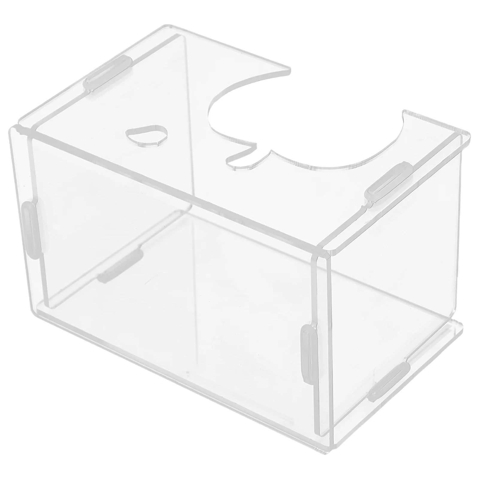 

Hamster Hideout Transparent Clear Acrylic Small Animal Shelter Habitat Cage Decor for Dwarf Hamsters Gerbils Guinea Pigs
