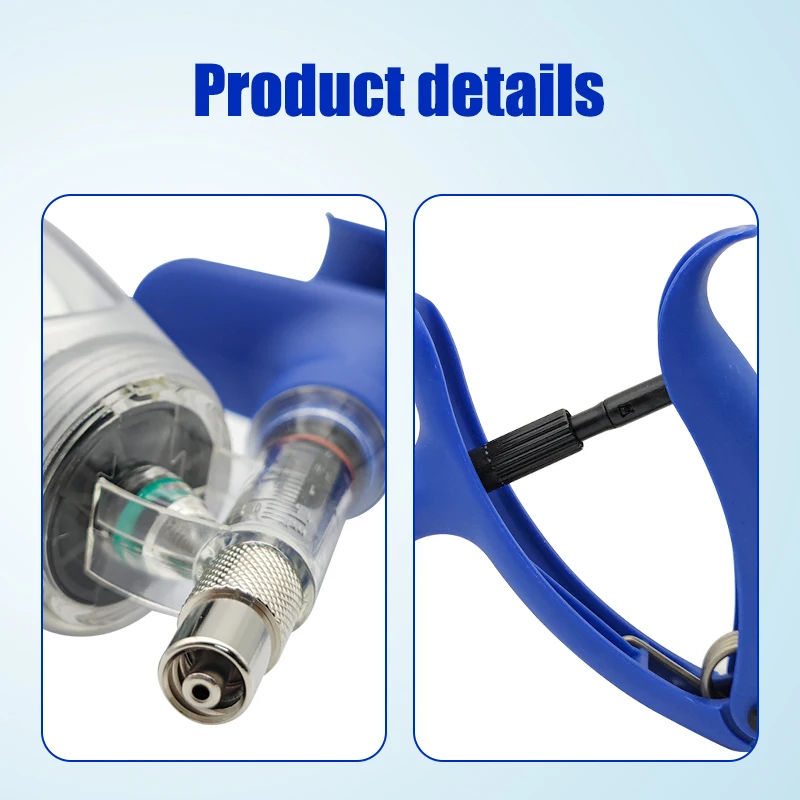 2/5ml Automatic Injection Syringe Poultry Veterinary Continuous Syringe Adjustable For Livestock Chicken Pig Cow Cattle Sheep