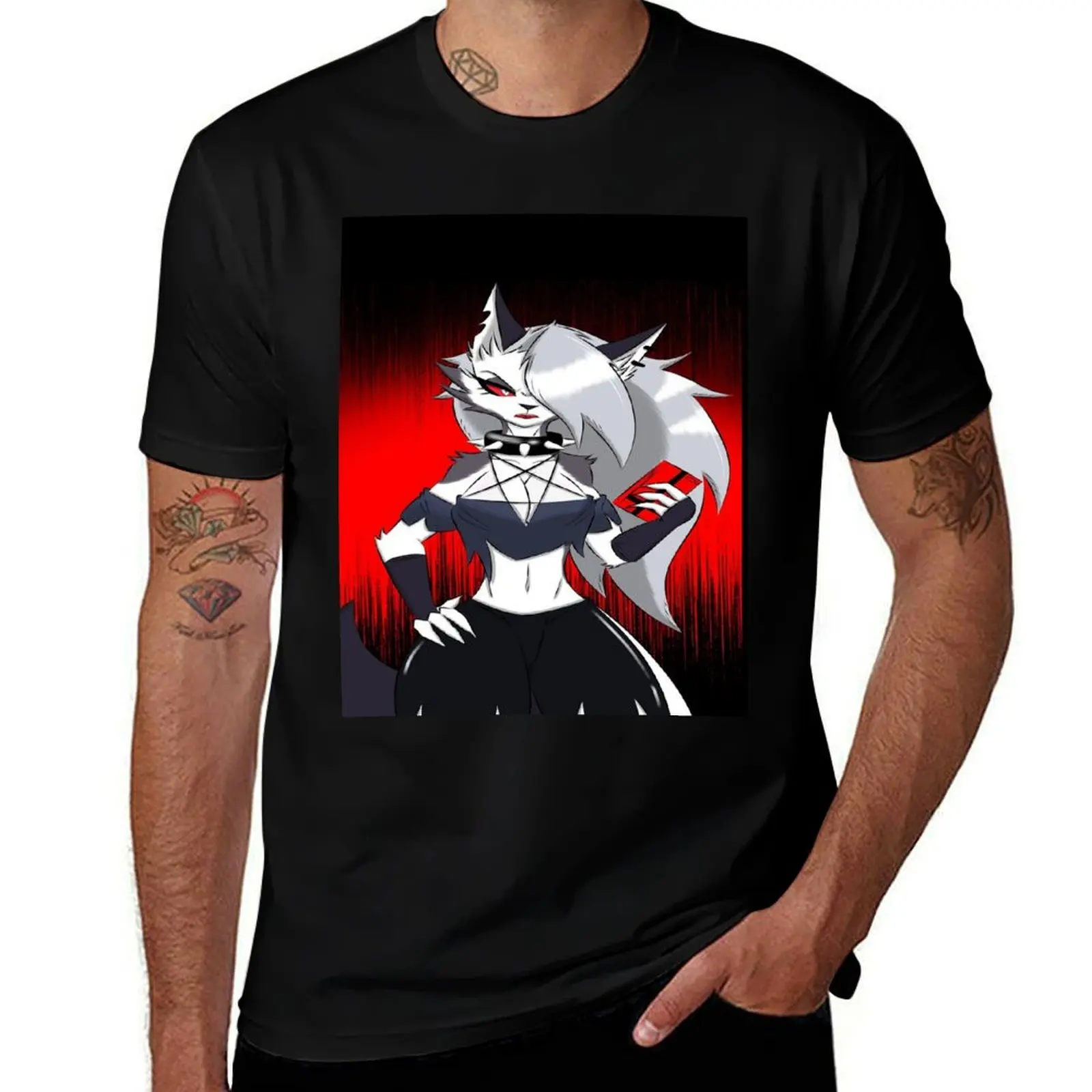 

Helluva Boss Loona T-Shirt Everyday Wear Basic Short Sleeve Top