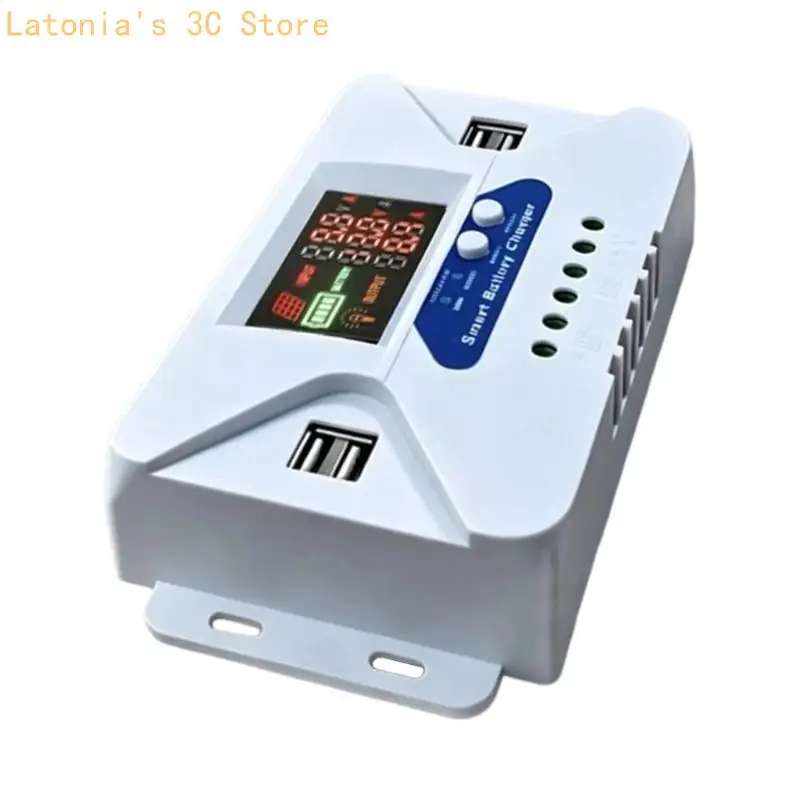 Solarladeregler 12V 24V mit Farbbildschirm und USB-Ausgang für Batteriepflege zu Hause, Gartenbeleuchtung und – Detail 5