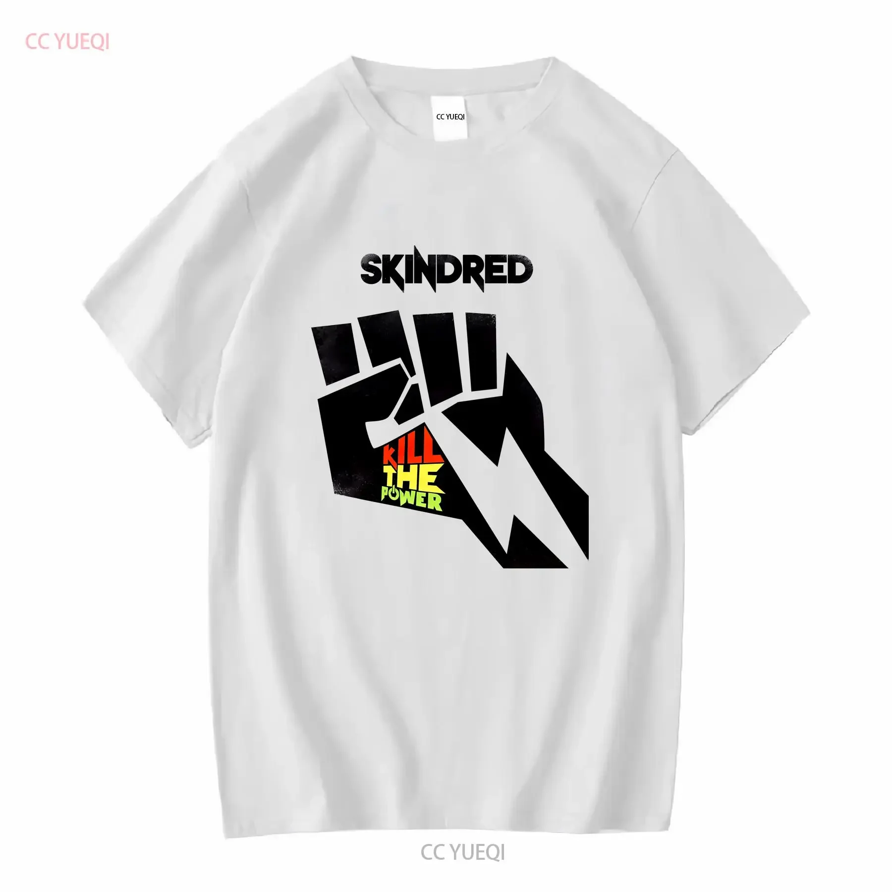Skindred Kill The Power T Shirt S 2XL long sleeves vintage Washed fashion Comfortable Soft Stylish Versatile Stretched