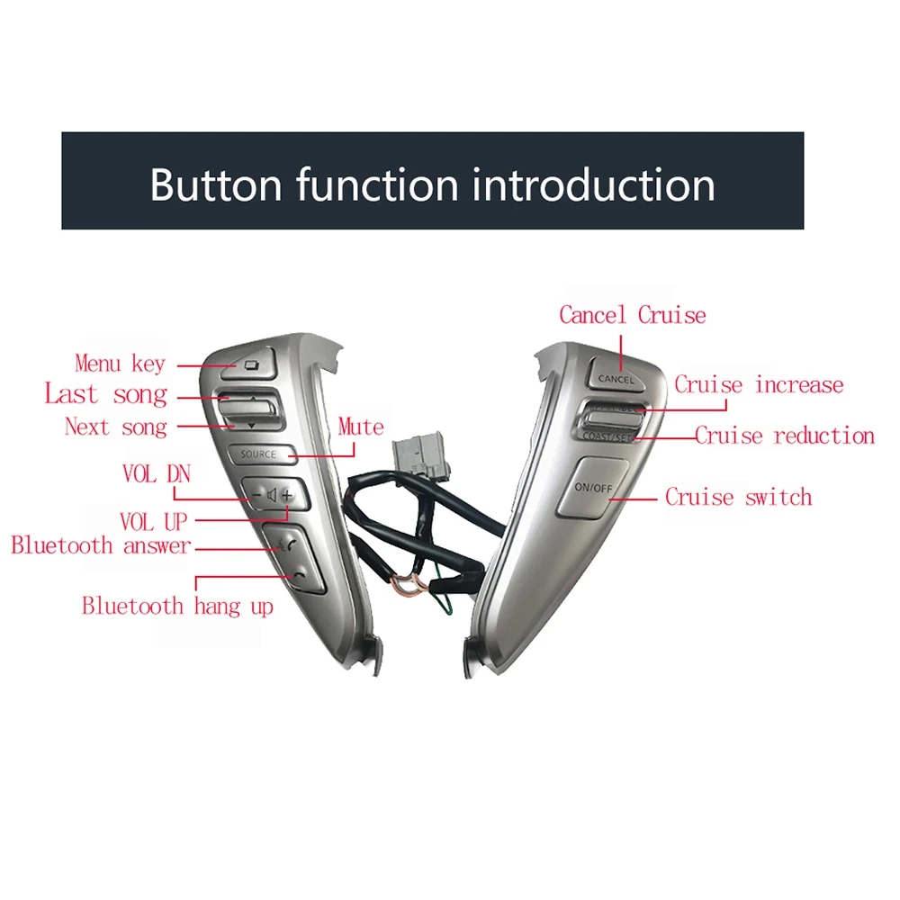 BB-عجلة توجيه سيارة التبديل زر مثبت السرعة لنيسان تيدا سنترا ليفينا صني ألميرا 25550-3DA6A