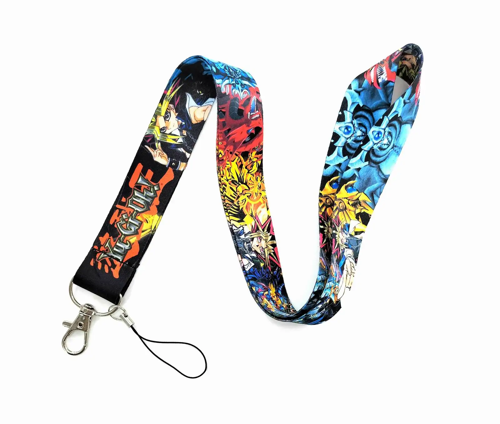 Cartoon Yu-Gi-Oh! Key Lanyard ID Badge Holders Animal Phone Neck Straps with Keyring Phone Accessories D094