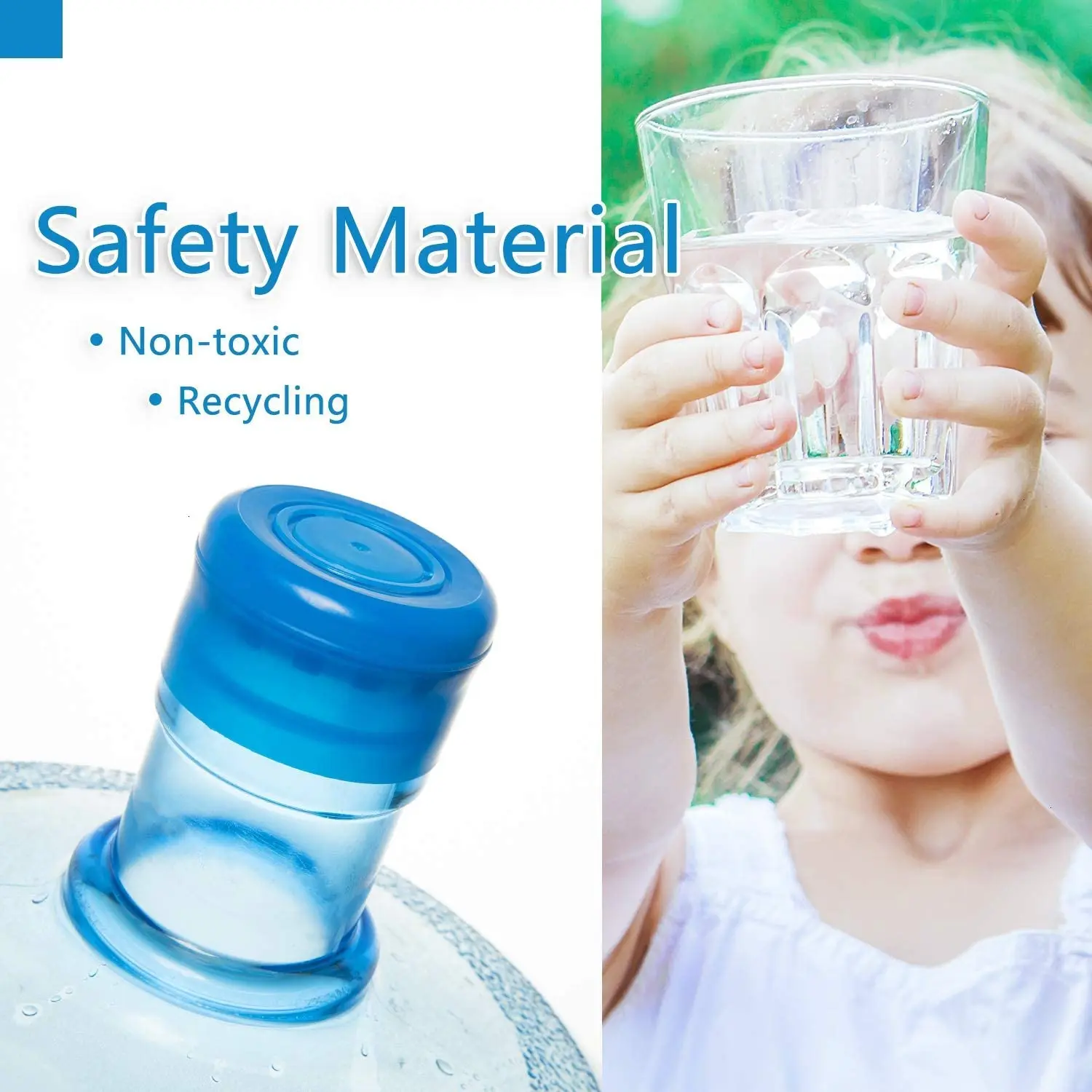 30 عبوة من أغطية الزجاجات غير القابلة للانسكاب، أغطية زجاجات مضادة للرذاذ، قابلة لإعادة الاستخدام لأباريق المياه، أغطية قابلة لإعادة الاستخدام لأباريق موزع المياه