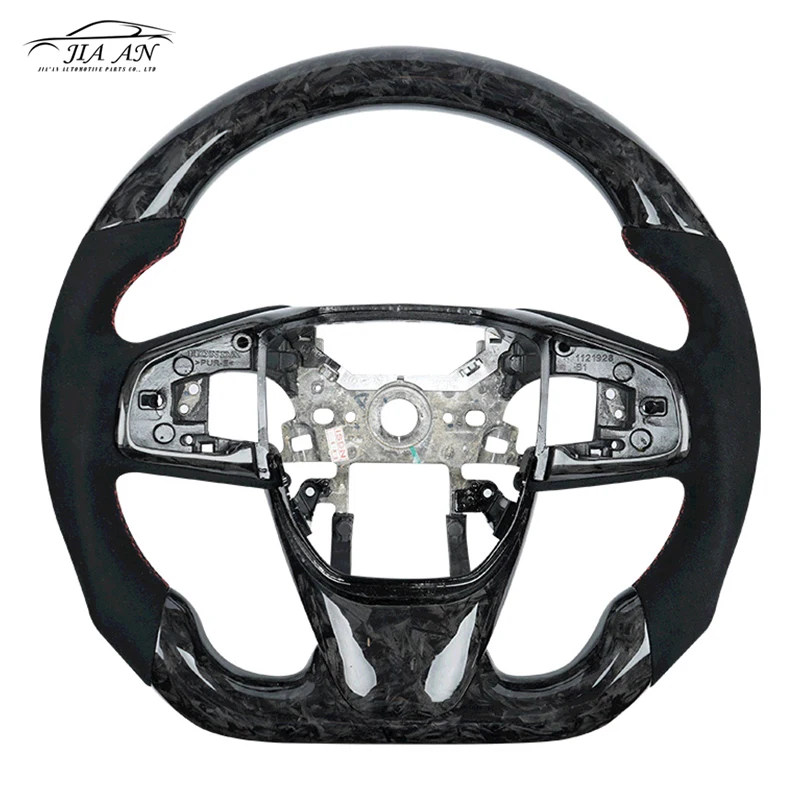 Custom For Honda 10th Gen Civic Car Steering Wheel Fit For Honda 10th Gen Civic Fk8 Fk7 Type R Si Carbon Fiber steering wheel