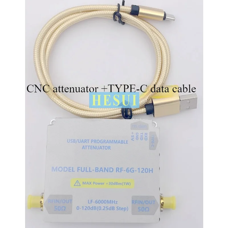 LF-6GHZ-120DB bidirectional RF NC attenuator module sensitivity measures high isolation