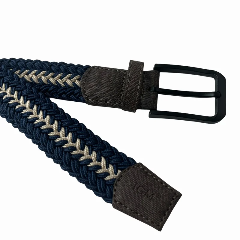 Ceinture extensible tressée de golf pour hommes et femmes, toile décontractée colorée, élastique pour jeans, 1 PC