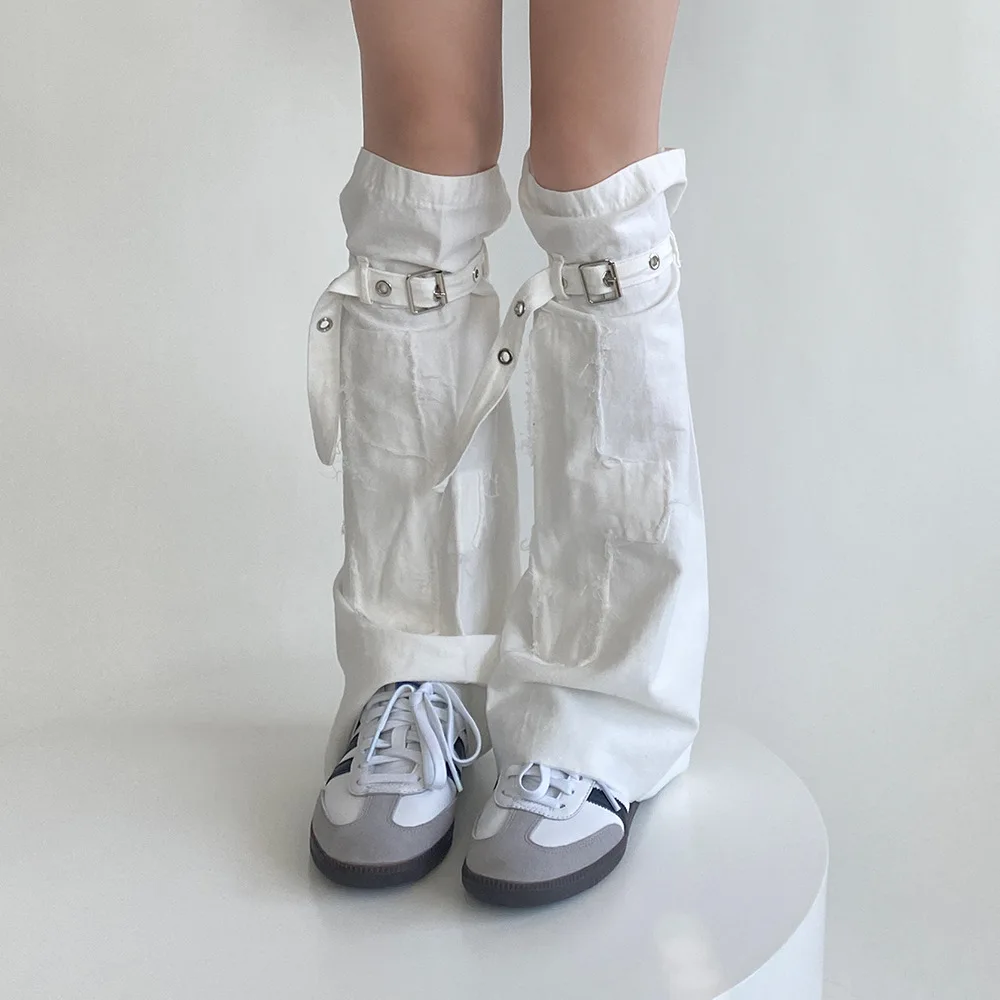Japanese Style Gothic Soft Long Socks Y2k Green White Rose Red Leggings Gaiters Knee Goth Winter Autumn Sweet Cool Girls JK