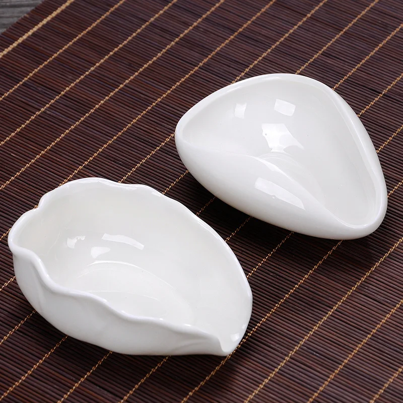 Pure White Ceramic Tea Kung Fu Tea Set, White Jade Porcelain Tea Spoon, Tea Is Rewarded, Tea Tray, Tea Ceremony