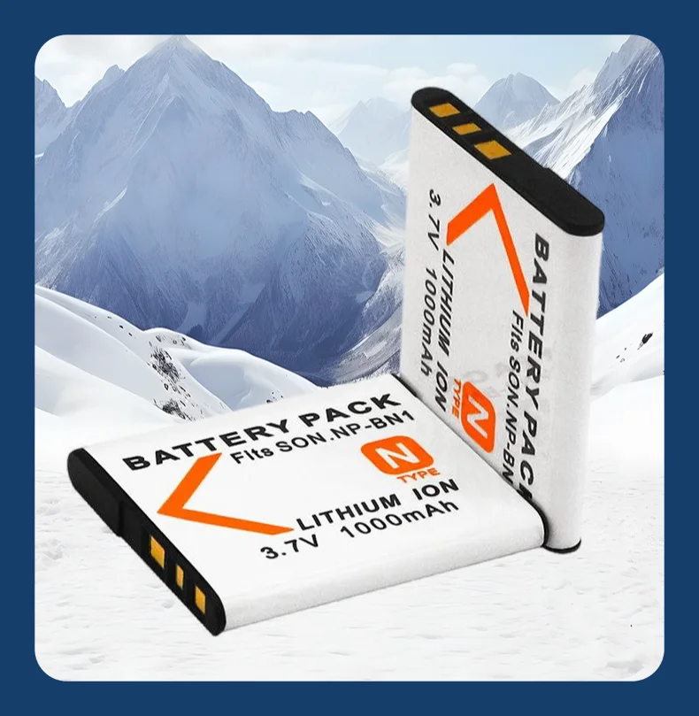 4 ชิ้น/5 ชิ้น 1000mAh NP-BN1 แบตเตอรี่สำหรับกล้องโซนี่เปลี่ยนแบตเตอรี่ Li-Ion สำหรับ NP-BN/TX66/W570/W350/TX300/WX220