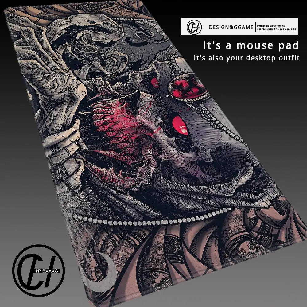 Skull Mouse Pad Horror Mousepad Company Skeleton Mouse Pads Anime Mouse Mats Terror Mousepepad Skulls Carpet Japanese Deskmat