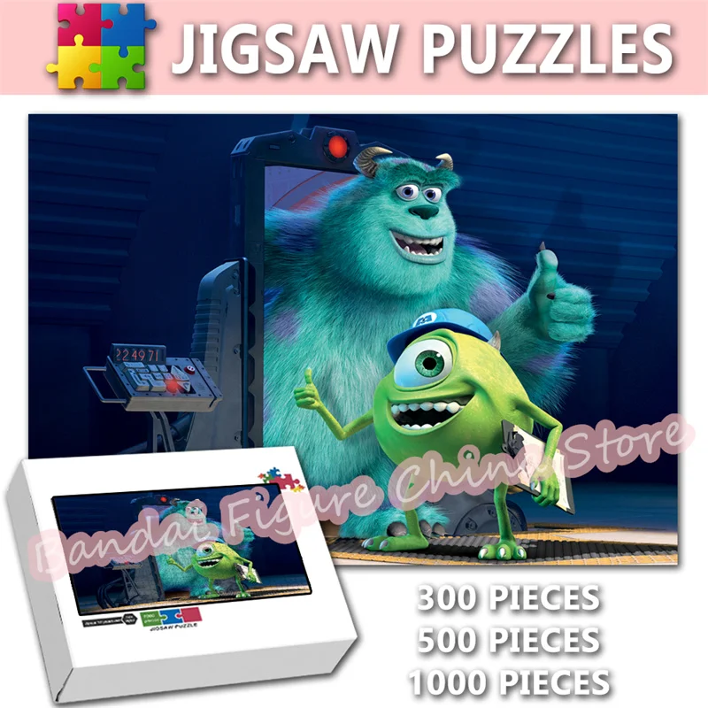 

Jigsaw Puzzle 108/200/300/500/1000 Pieces Disney Duncan Monsters Inc. Cartoon Anime Print Puzzle Decompress Educational Toys