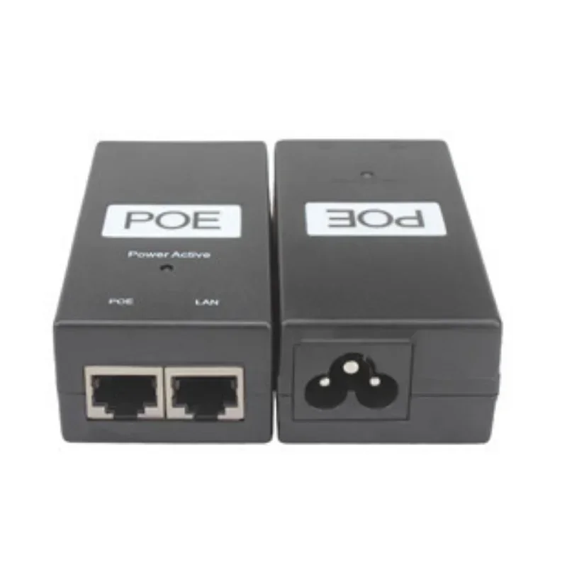 24V/48V 0.5A/1A Desktop POE Power Injector Ethernet Adapter Surveillance CCTV for IP Camera Power Supply