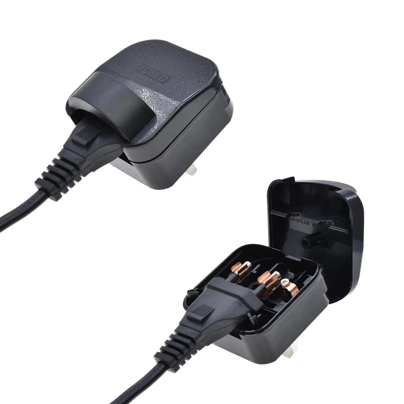 

UK PLUG ADAPTER Европейский 2-контактный разъем европейского стандарта ЕС 3-контактный преобразователь Великобритании 13A Переходник для путешествий Великобритании 13A Встроенный предохранитель Разъем Type-G