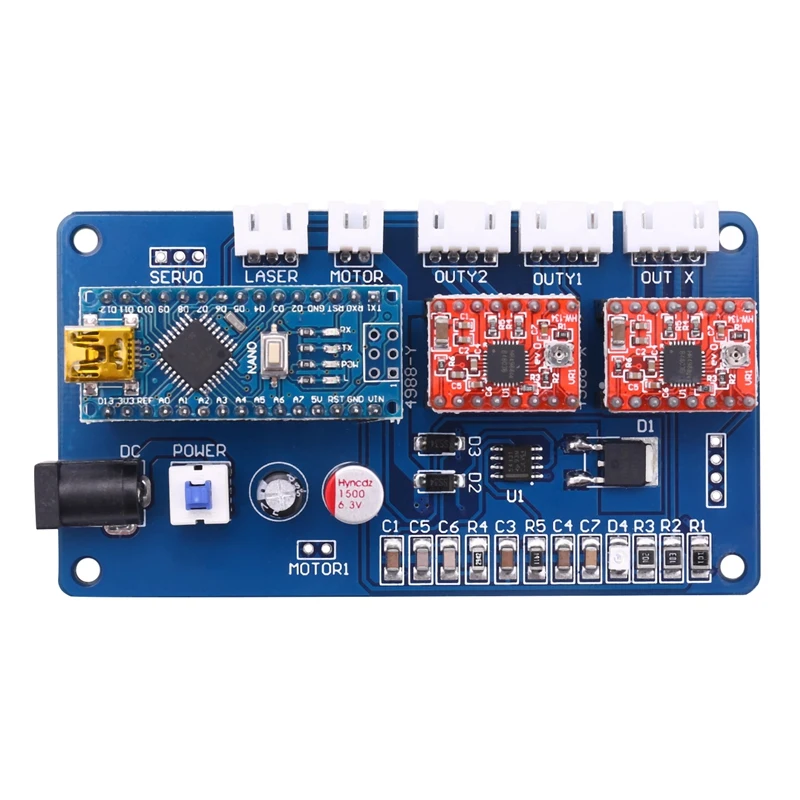 2 Axis Control Panel Board For Engraver Engraving Machine DIY Cutting Motherboard For Benbox GRBL