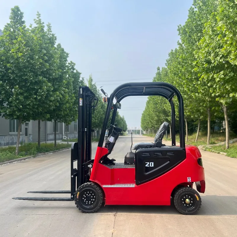Compact Lithium Four Wheel Electric Forklift Small Body Big Load Capacity Supermarket Storage Pallet Mover Equipment