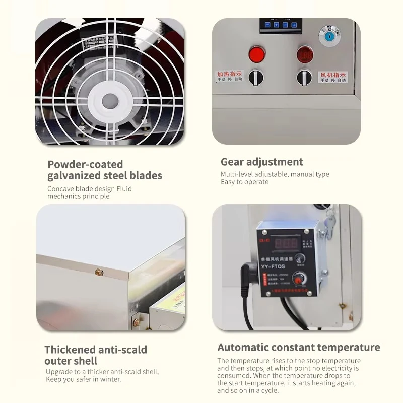 High-Power Intelligent Constant Temperature Heater Explosion-Proof Industrial Electric Heater Farm Factories Ventilation Fans