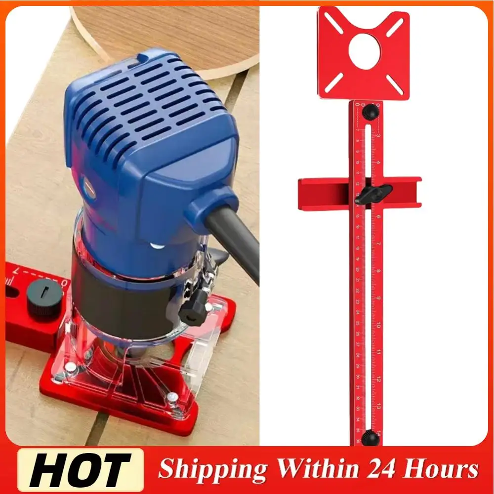 

4 in 1 Aluminum Alloy Router Milling Groove Bracket for Woodworking (Inch)