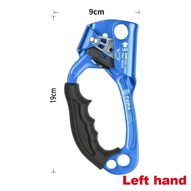 NONE Professionelle Outdoor Klettern SRT Hand Ascender Gerät Bergsteiger Griff Ascender Links und Rechts Hand Klettern Seil Werkzeuge 7