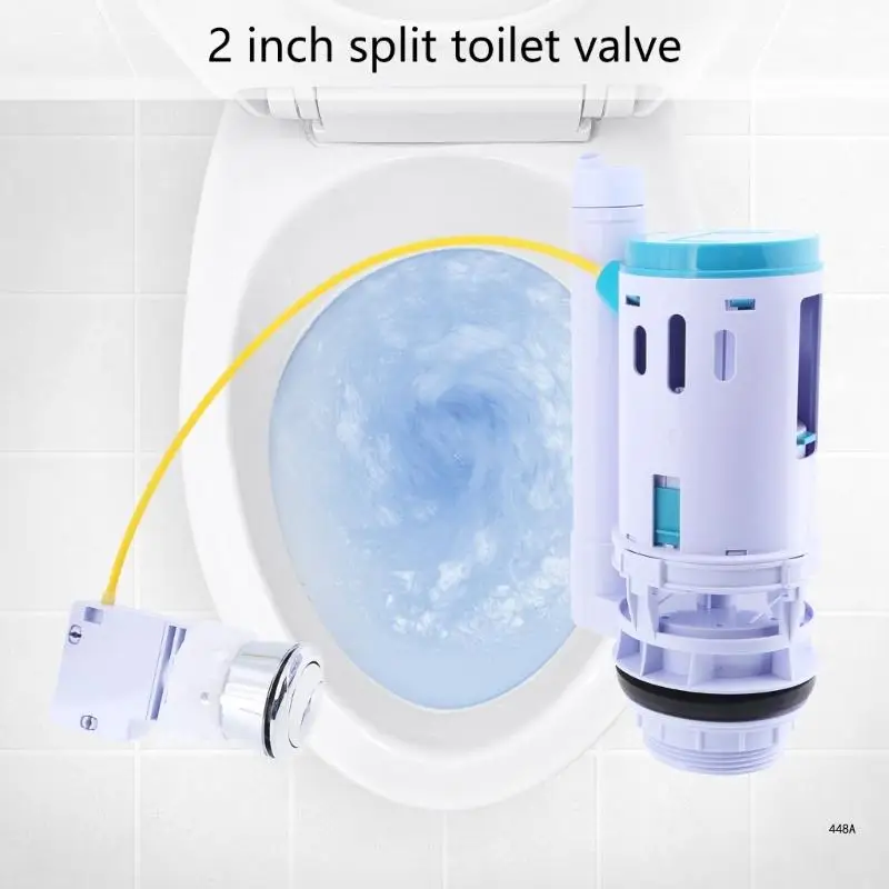 High Efficiency Toilet Flush Mechanism set Double Action  with Easy Push Button Water Saving Toilet Cistern Retrofits