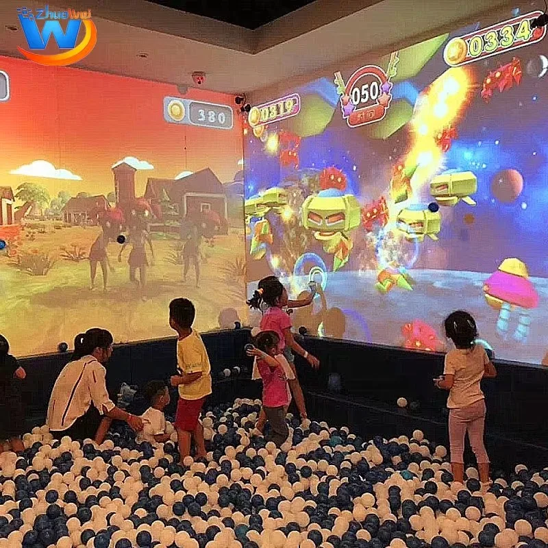 

[Hot Sale] Interactive-Projection-Ball-Game Holographic Projector All-In-One Interact Augmented Reality Wall/Floor Projector Gam