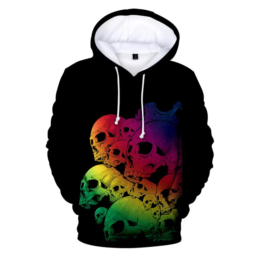 

2021 Spring and Autumn AliExpress Halloween ALL HALLOWS DAY 3D Fashion Hoodie Casual Pullover