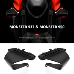 Motorcycle Carbon fiber Winglet Aerodynamic Spoile Side Wing Kit For Ducati MONSTER 937 Plus SP Monster 950 2021 2022 2023