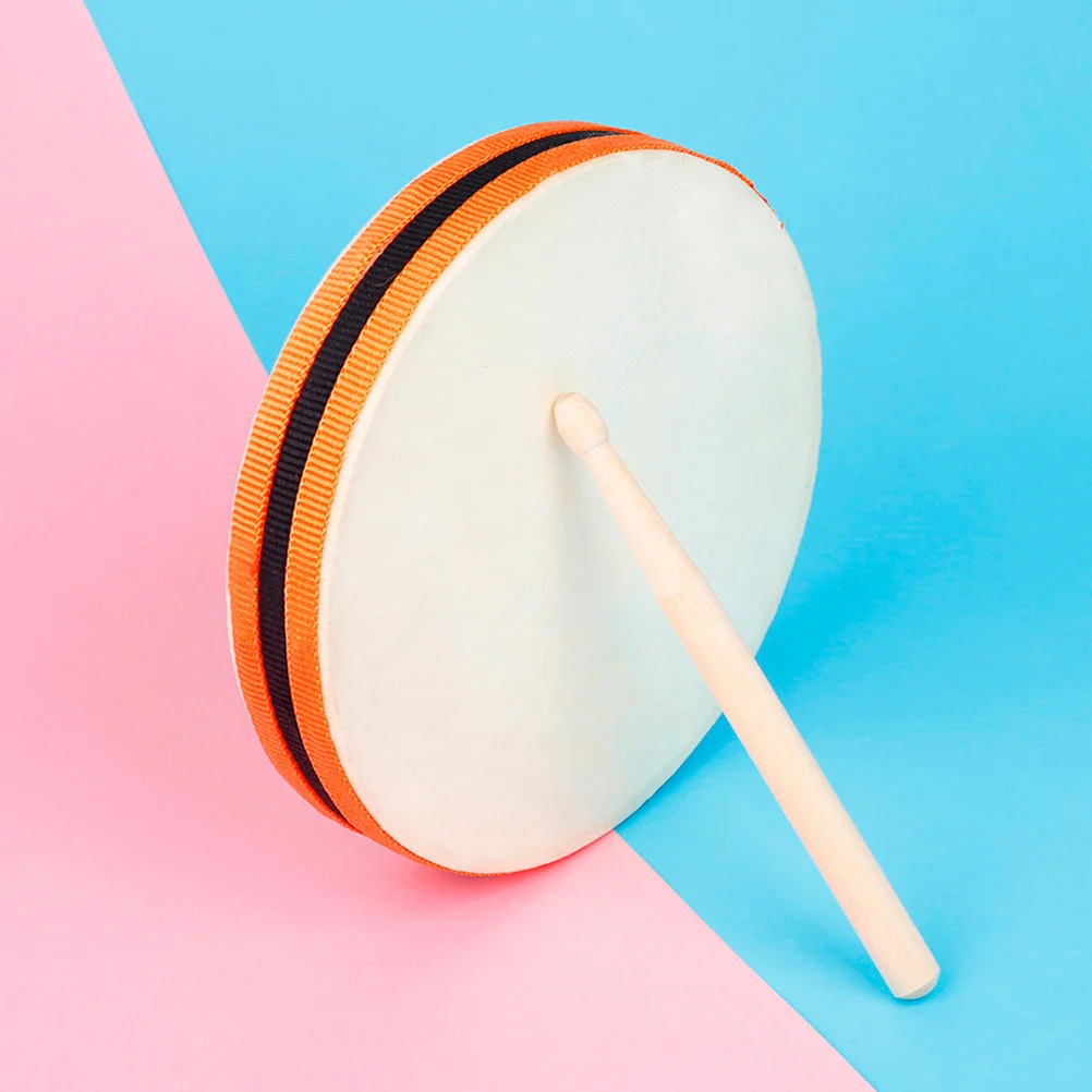 

1 Set Mini Hand For Kids Wooden Music Smooth Surface Safe Early Education Instrument With Small Drum Stick Kids Music Early