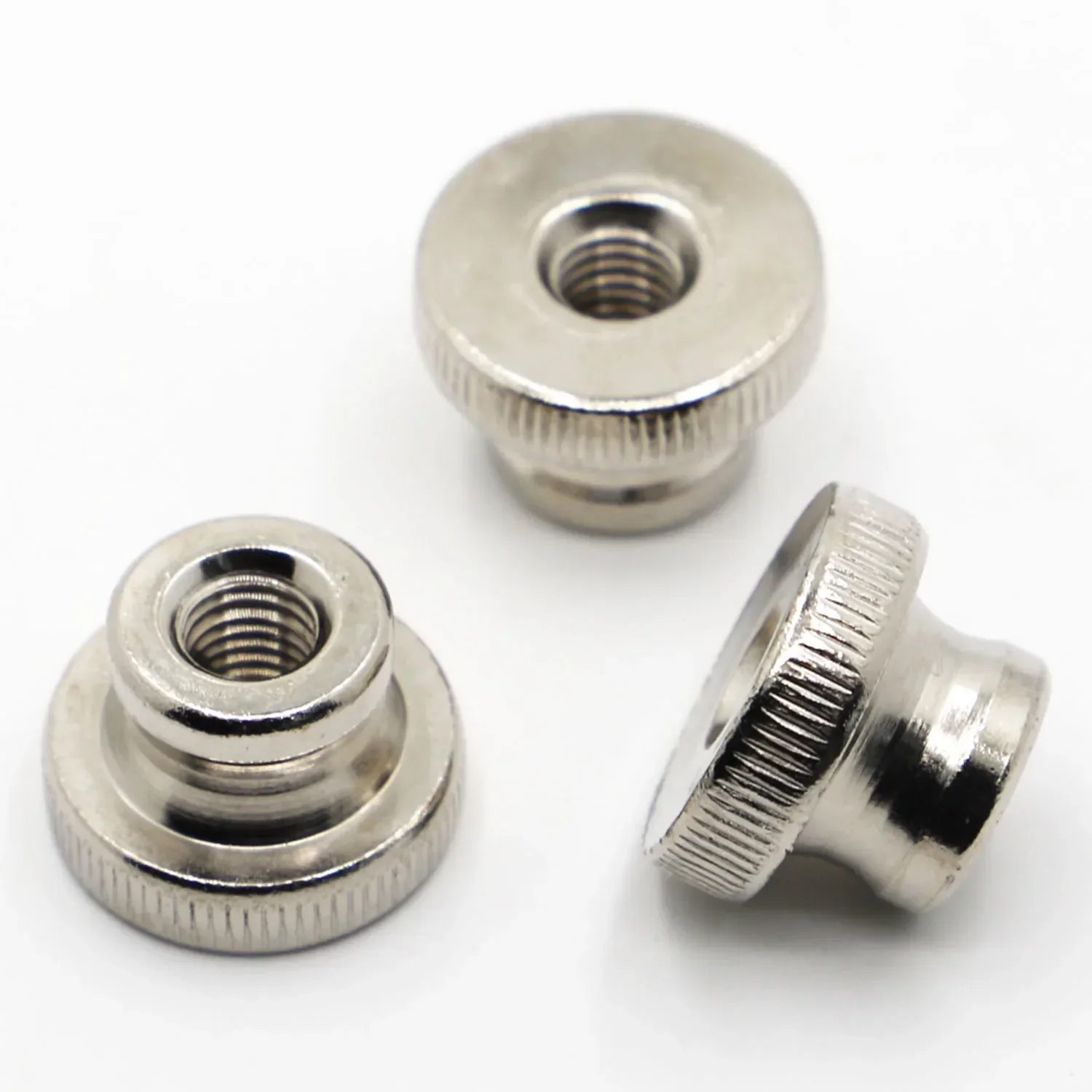 M3 M4 M5 M6 M8 M10 Nickel Plated GB806 DIN466B Double Step Adjust Knurl Thumb Nut Iinstrument Hand Tighten Nuts