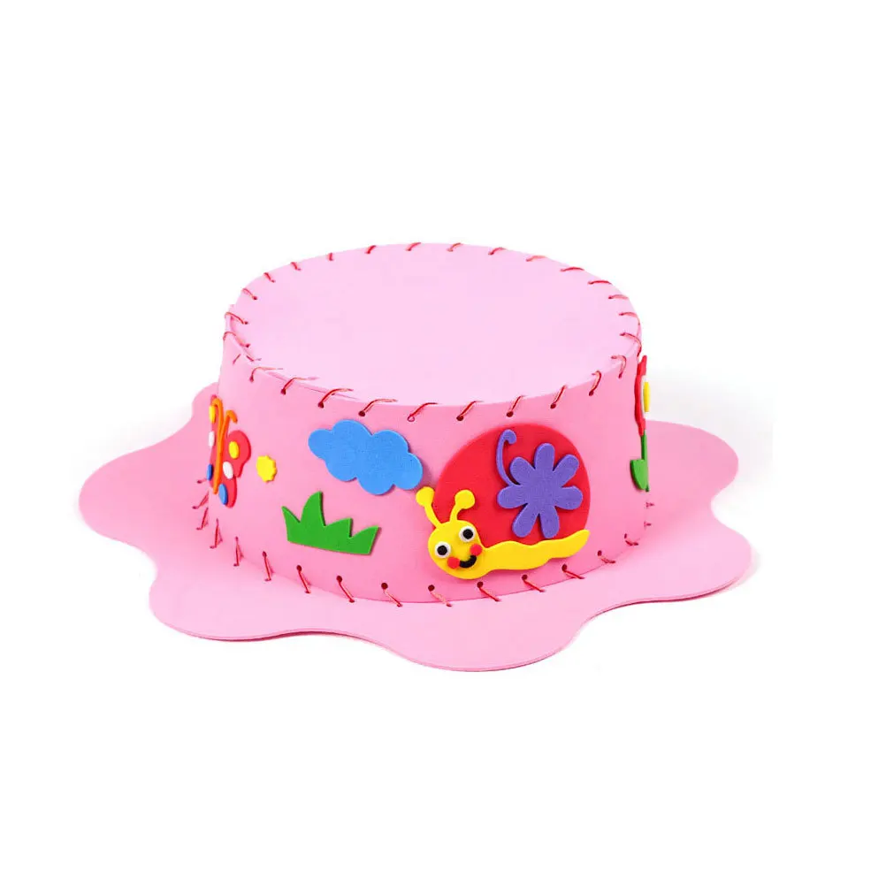 6 قطع من مجموعة أدوات قبعة الشمس الورقية المميزة التي يمكنك صنعها بنفسك قبعة الرجل المحترم للأطفال لوازم النشاط الفني التعليمي للفصل الدراسي والحضانة #6