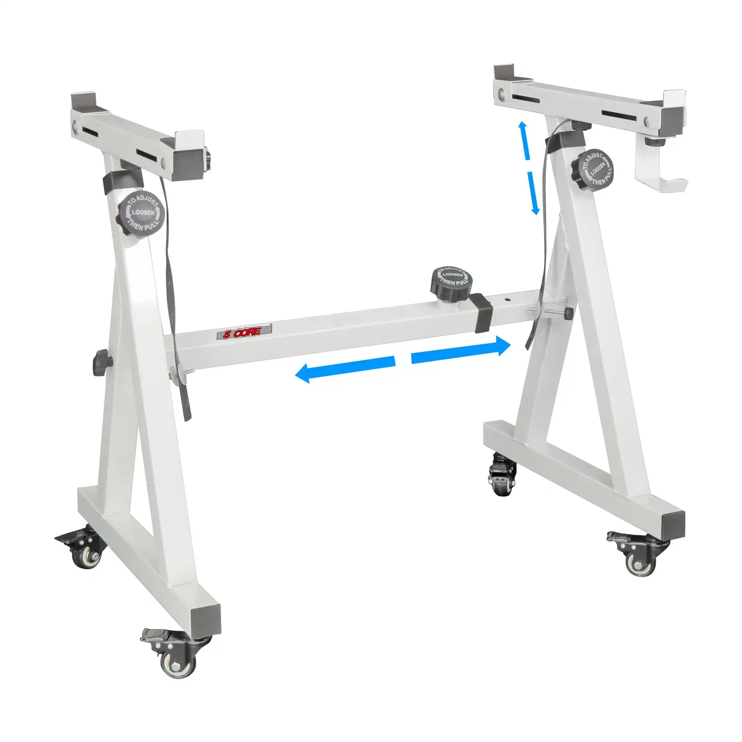 5 الأساسية لوحة المفاتيح حامل Z نمط قوي قابل للتعديل حامل البيانو الكهربائي مع عجلات KS Z1 WH HD WHLS #1