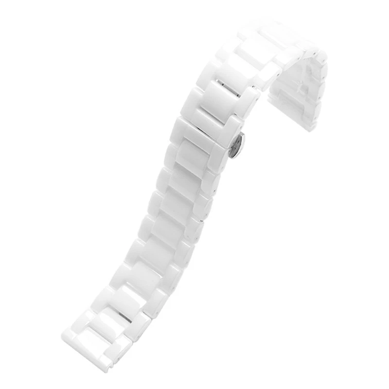 Ceramic Watch Band 14mm 16mm 18mm 19mm 20mm 21mm 22mm For Tissot Armani Citizen Seiko Rossini Universal Strap Women Men Bracelet