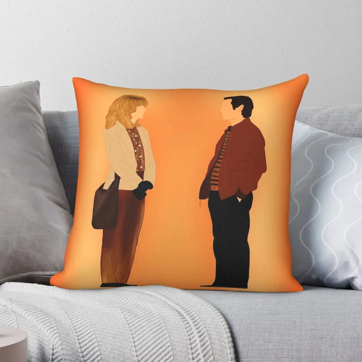 When Harry Met Sally Film Square Pillowcase Polyester Linen Velvet Creative Zip Decorative Throw Pillow Case Room Cushion Cover