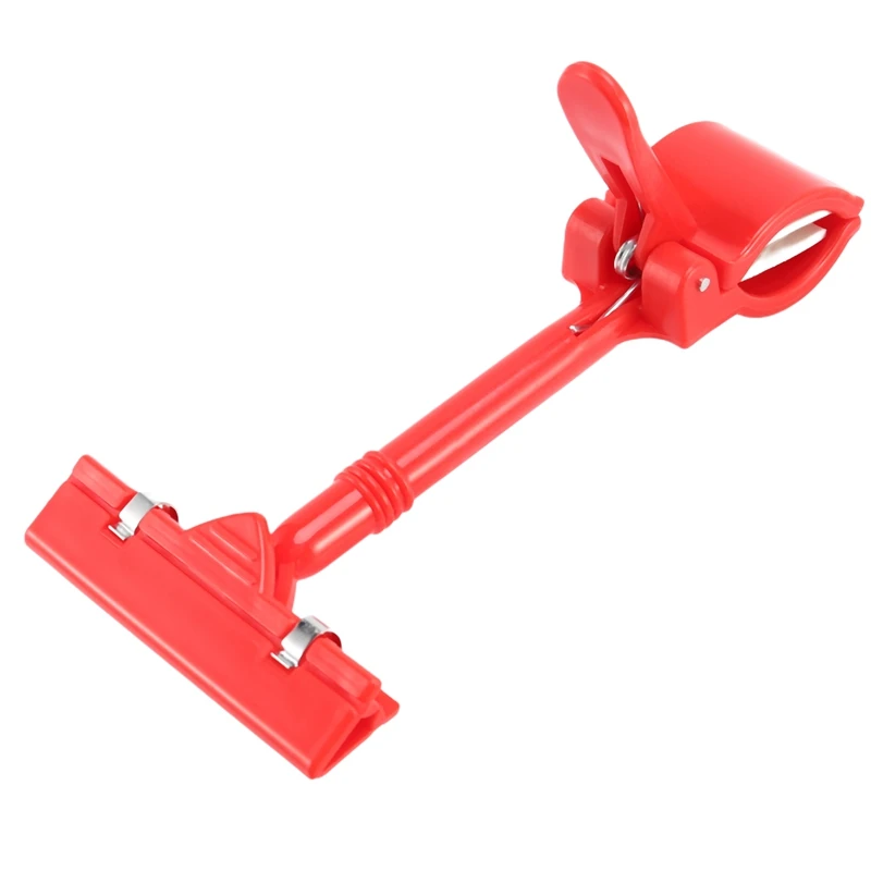 Clip Clamp for Price Tag Display, Merchandise, Retail Sign Card, Vermelho, 2X