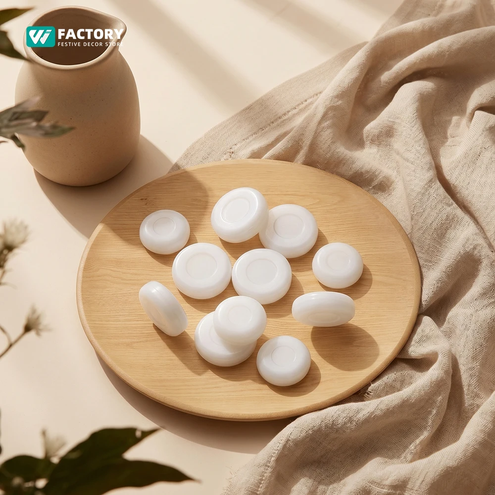 

25/30mm White Flat Built-in Rattle Box Repair Fix Toys Plastic Noise Maker Insert Pet Baby Bell Sewing Plush Doll Squeak Dog Toy
