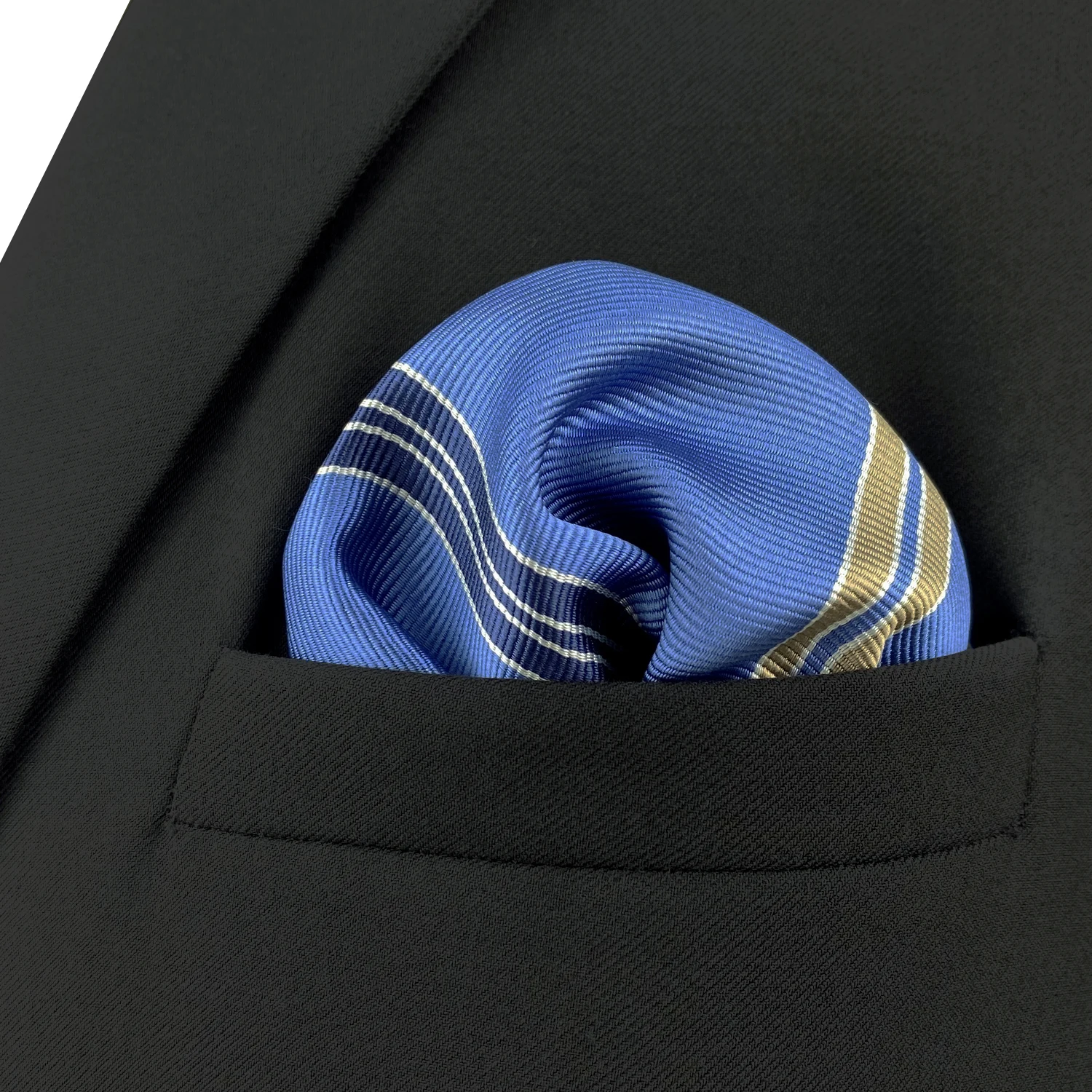 Blue Paisley Solid Dots Mens Pocket Square Wedding Silk fazzoletto Party Hanky Classic Fashion