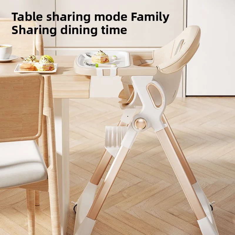 Foldable & Portable Baby High Chair - Home Use Infant Growth Learning Seat, Multifunctional Dining Chair, Eco-Friendly & Durable