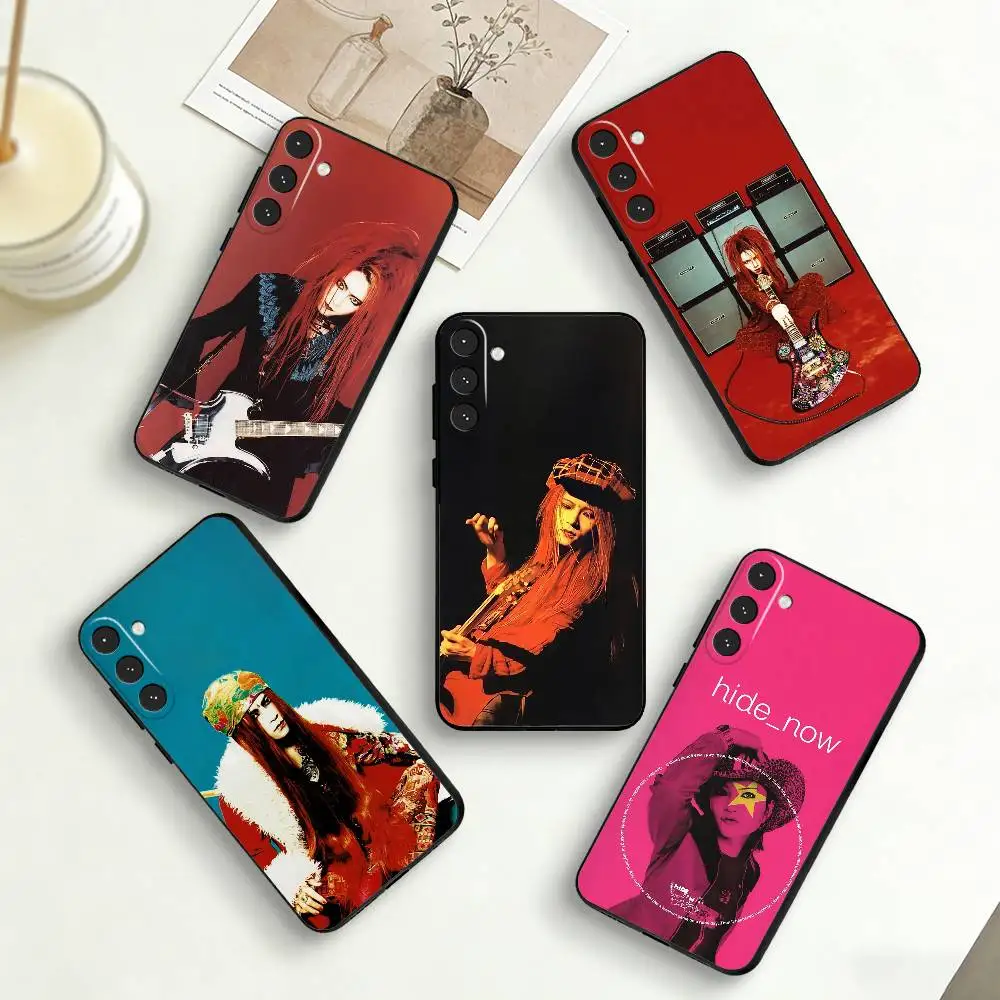 Funda para teléfono Hideto Matsumoto Hide X JAPAN para Samsung Galaxy A73, A72, A71, A70, A53, A52, A51 y otros, funda suave negra.