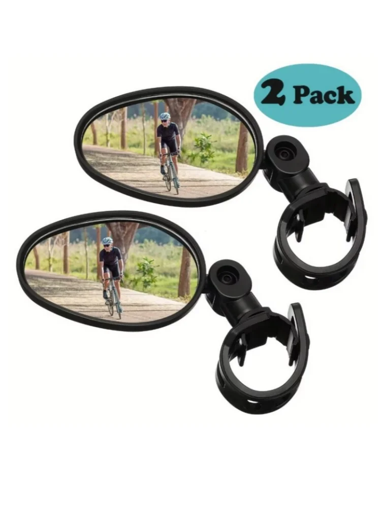 AliExpress Bicycle Rearview Mirror 360 Degree Rotation Auxiliary Convex Mirror Handlebar Mount Cycling Bike Rear View Mirrors