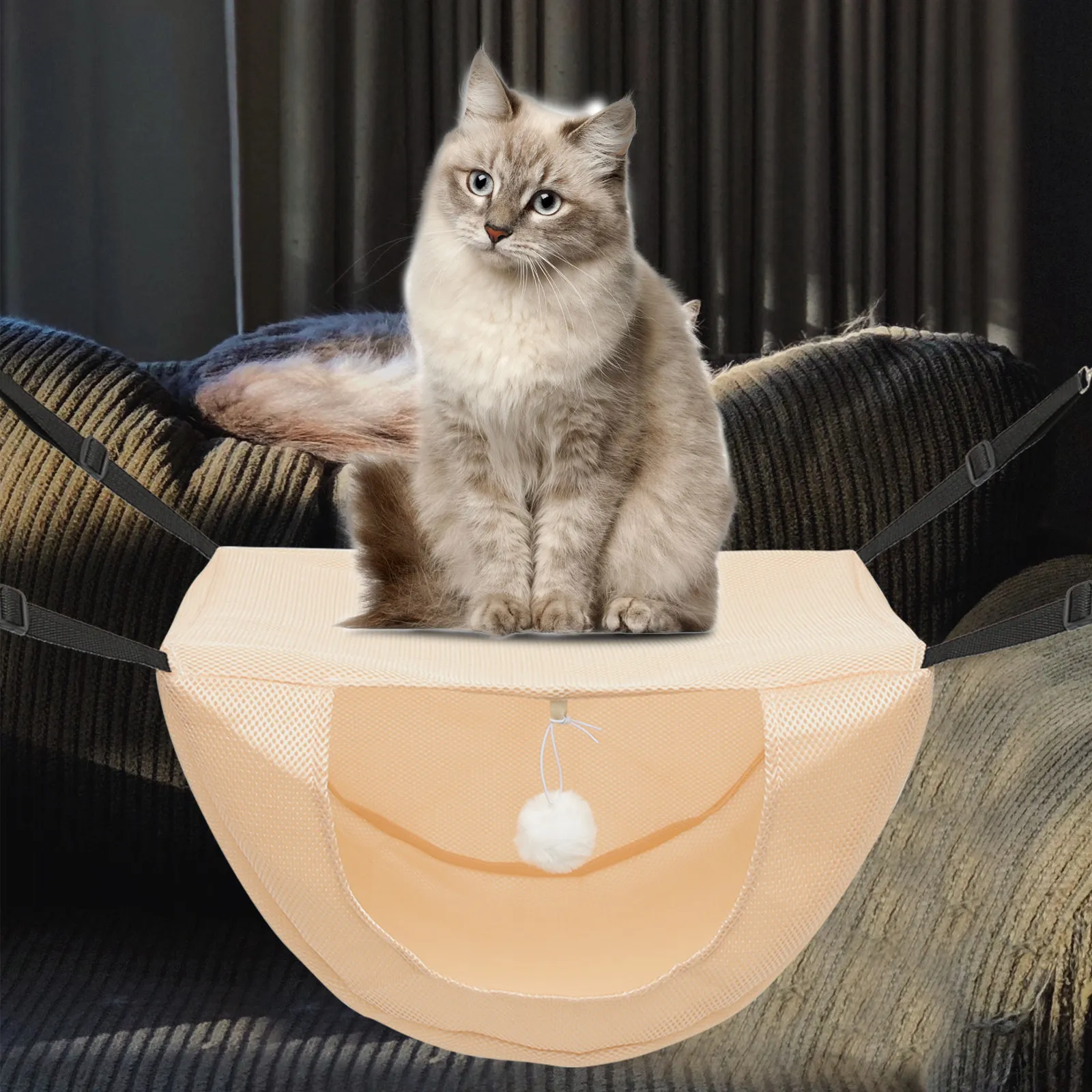 Cat Cage Hanging Hammock Breathable Summer Pet Bed Comfortable Cat Nest Small Pet Rest Hanging Bed for Home Kitten Lying Hammock view 5