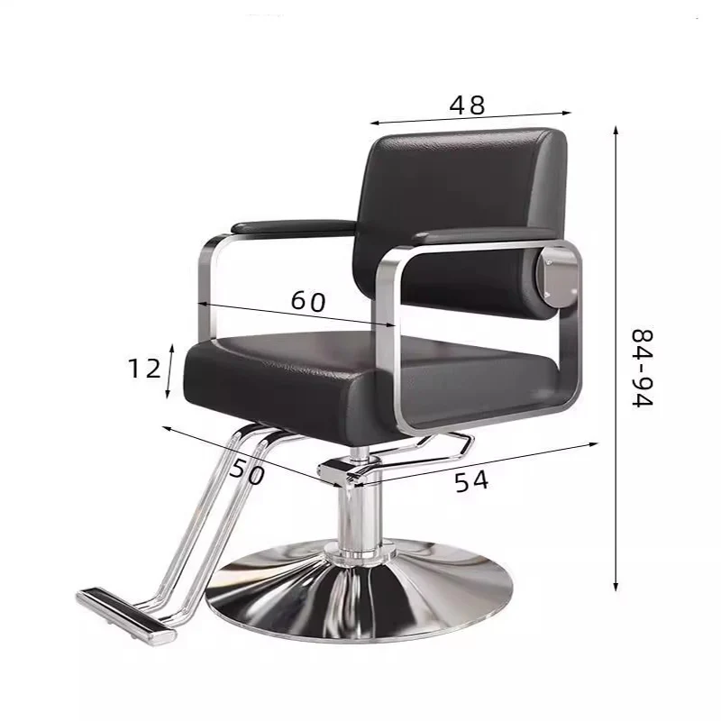 كرسي حلاق شامبو تجاري تصفيف الشعر صالون تجميل فاخر مريح كرسي حلاق صينية تجارية أثاث صالون دوار