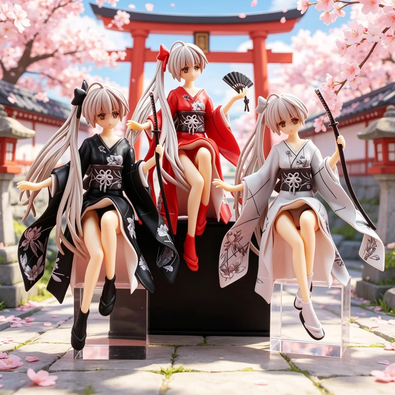 Japan Anime Kasugano Sora Yosuga no Sora Figure PVC Action Figure Cute Girl Collection Model Doll Toys Cake car Ornaments ﻿