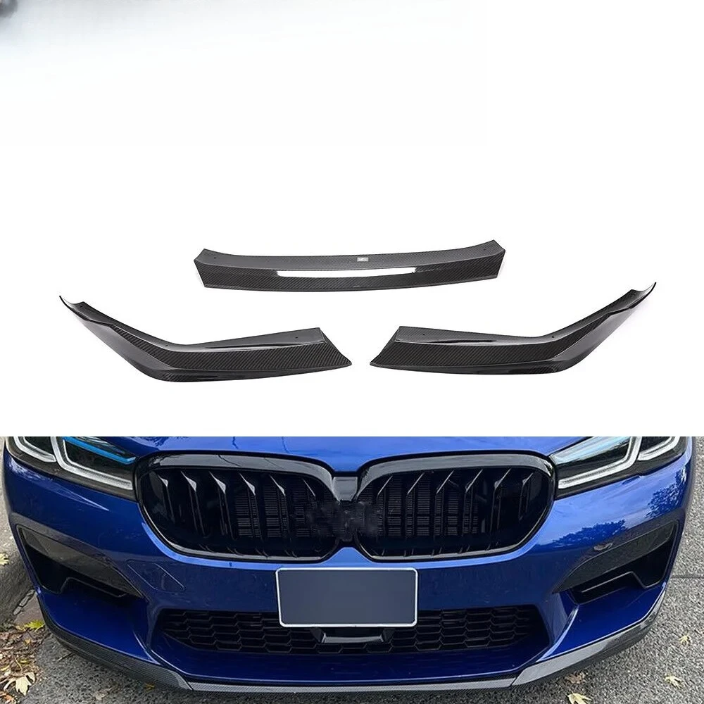 Modify Luxury 5 Series F90 LCI P Style Dry Carbon Fiber M5 Front Lip Splitter Spoiler for BMW F90 M5 LCI Sedan 4-Door 2021