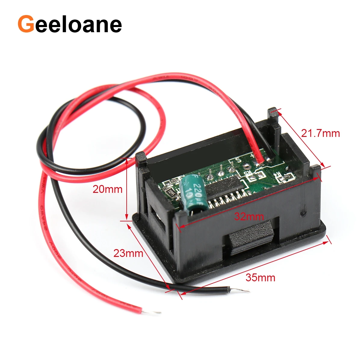 0.36 "LED الرقمية أنبوب الفولتميتر تيار مستمر 2.5-30.0 فولت 2 أسلاك 3 شاشة ديجيتال متر لتقوم بها بنفسك عالية الدقة مكافحة الضمان