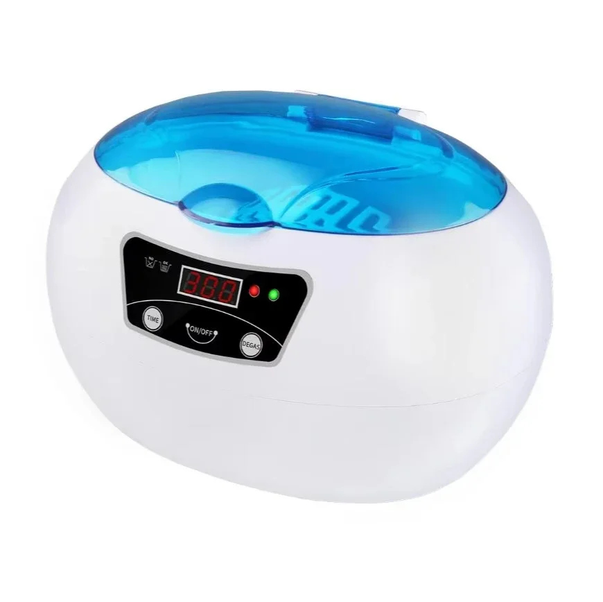 Professional  600ml UltrasonicSS Cleaner Jewelry Parts Glasses Manicure Stones Cutters Razor Brush Cleaner