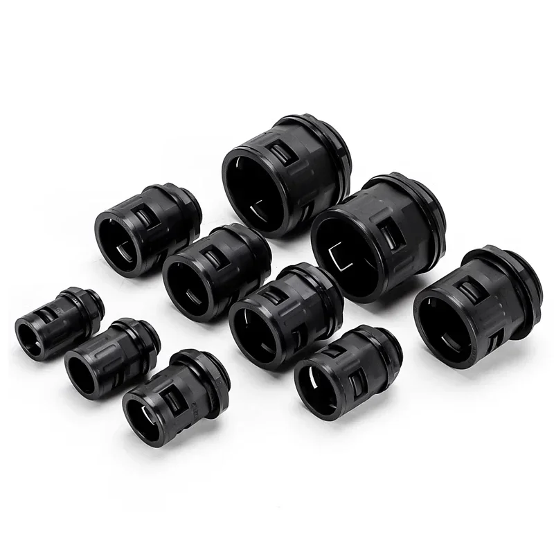 벨로우즈 파이프 조인트 엔드 피팅 플라스틱 콘듀잇 글랜드 나일론 주름관 연결부 AD13 15.8 18.5 21.2 25 28.5 34.5mm