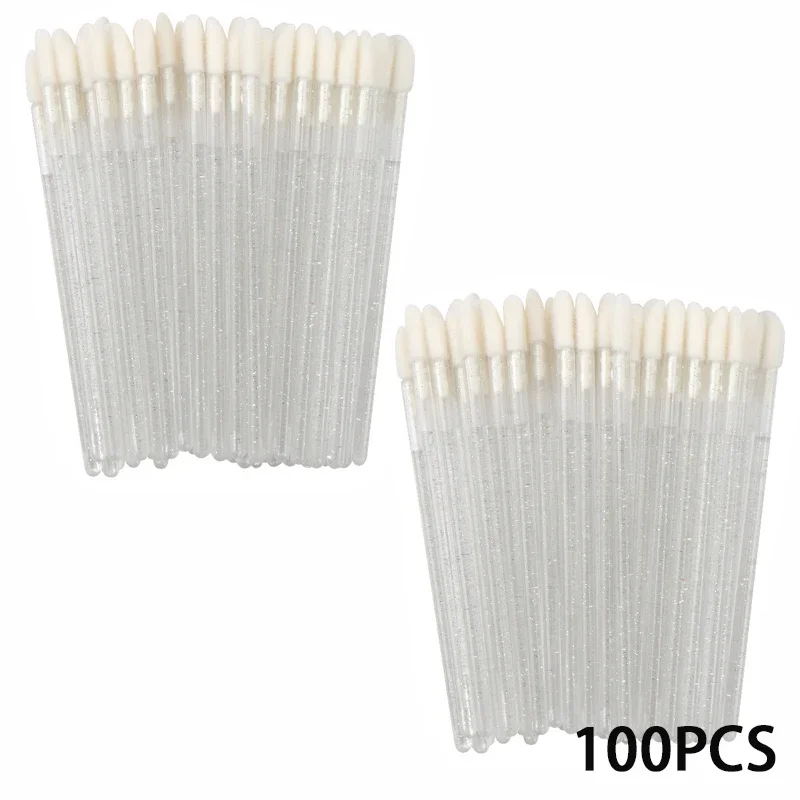 Brosse à lèvres jetable, 100/300 pièces, outil d'extension de cils, accessoires de beauté, baguettes applicatrices de rouge à lèvres, vente en gros
