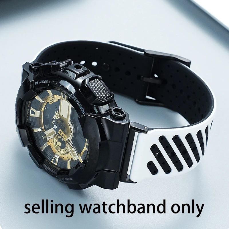 For Casio GA110 Black Knight GM110 G GA700 GA150 GA100 GD120 Outdoor Mountaineering and Cycling Sports Silicone Watch Strap Modi